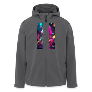DJ Baby Droppin' Beats - Recycelte Männer Softshell-Jacke von Stanley/Stella - Anthrazit - Vorne - AI Model Male 185 light (185cm)