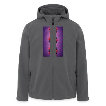 Beeren-DNA-Twist - Recycelte Männer Softshell-Jacke von Stanley/Stella - Anthrazit - Vorne - AI Model Male 185 light (185cm)