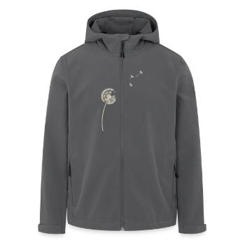 Pusteblume als Sinnbild Freiheit und Neubeginn - Recycelte Männer Softshell-Jacke von Stanley/Stella - Anthrazit - Vorne - AI Model Male 185 light (185cm)