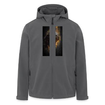 Mann der Schmerzen – von Dornen gekrönt - Recycelte Männer Softshell-Jacke von Stanley/Stella - Anthrazit - Vorne - AI Model Male 185 light (185cm)
