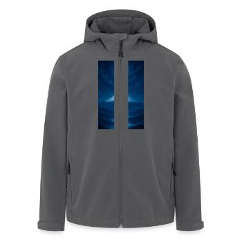 Der Mondfluss fließt hinunter - Recycelte Männer Softshell-Jacke von Stanley/Stella - Anthrazit - Vorne - AI Model Male 185 light (185cm)