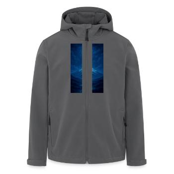 Mondschein Fluss aus der Luft - Recycelte Männer Softshell-Jacke von Stanley/Stella - Anthrazit - Vorne - AI Model Male 185 light (185cm)