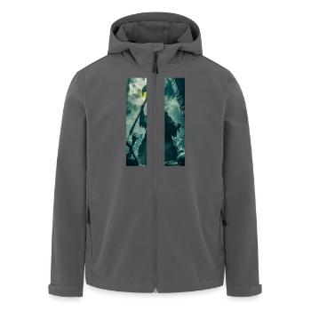 Der dunkle Totenbeschwörer erhebt sich - Recycelte Männer Softshell-Jacke von Stanley/Stella - Anthrazit - Vorne - AI Model Male 185 light (185cm)