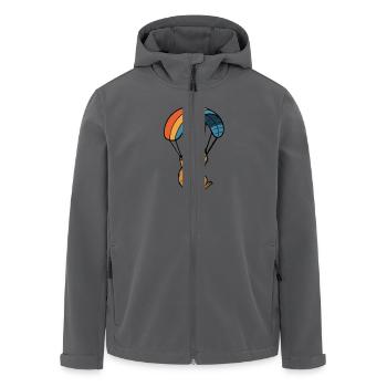 capybara paragleiten gleitschirm - Recycelte Männer Softshell-Jacke von Stanley/Stella - Anthrazit - Vorne - AI Model Male 185 light (185cm)