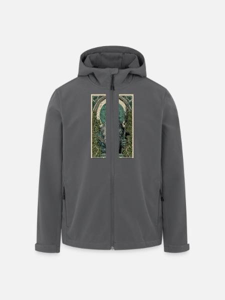 Nordischer Gott Jugendstil - Recycelte Männer Softshell-Jacke von Stanley/Stella - Anthrazit