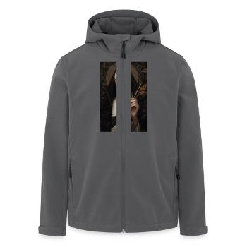 Heiteres Nonnenporträt - Recycelte Männer Softshell-Jacke von Stanley/Stella - Anthrazit - Vorne - AI Model Male 185 light (185cm)