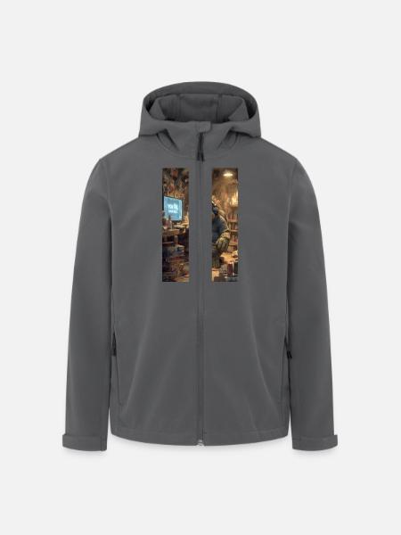 Internet-Troll wird gesperrt - Recycelte Männer Softshell-Jacke von Stanley/Stella - Anthrazit