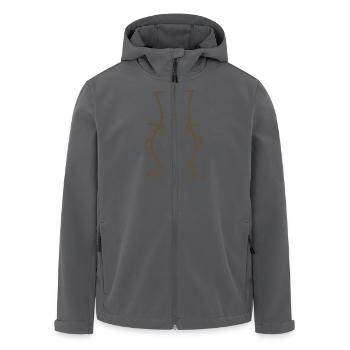Bräutigam - Recycelte Männer Softshell-Jacke von Stanley/Stella - Anthrazit - Vorne - AI Model Male 185 light (185cm)