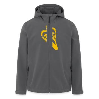 Buchstabe N - Recycelte Männer Softshell-Jacke von Stanley/Stella - Anthrazit - Vorne - AI Model Male 185 light (185cm)