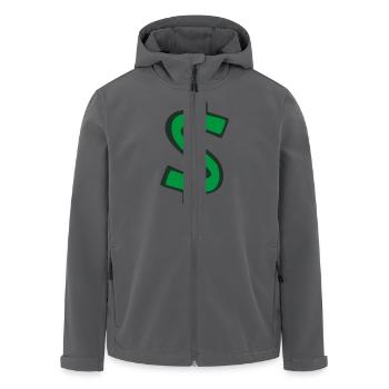 Dollar, $ - Recycelte Männer Softshell-Jacke von Stanley/Stella - Anthrazit - Vorne - AI Model Male 185 light (185cm)