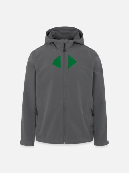 ginkgo ginko blatt - Recycelte Männer Softshell-Jacke von Stanley/Stella - Anthrazit