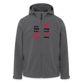 geburtstag 18 - Recycelte Männer Softshell-Jacke von Stanley/Stella - Anthrazit - Vorne - AI Model Male 185 light (185cm)