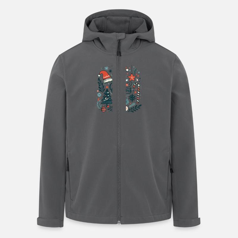 Weihnachtsillustration - Recycelte Männer Softshell-Jacke von Stanley/Stella - Anthrazit