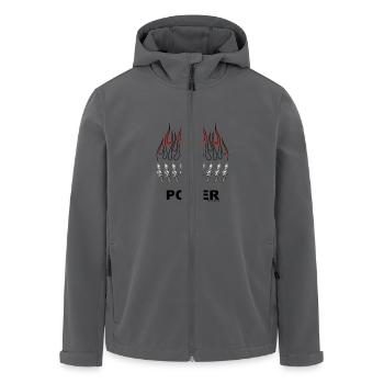 v8 - Recycelte Männer Softshell-Jacke von Stanley/Stella - Anthrazit - Vorne - AI Model Male 185 light (185cm)