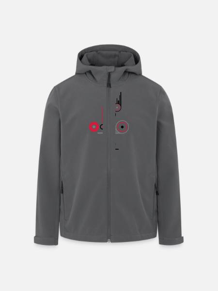access - Recycelte Männer Softshell-Jacke von Stanley/Stella - Anthrazit