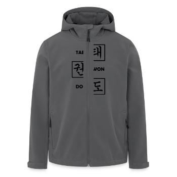 Tae Kwon Do mit Hangul-Schrift - Recycelte Männer Softshell-Jacke von Stanley/Stella - Anthrazit - Vorne - AI Model Male 185 light (185cm)
