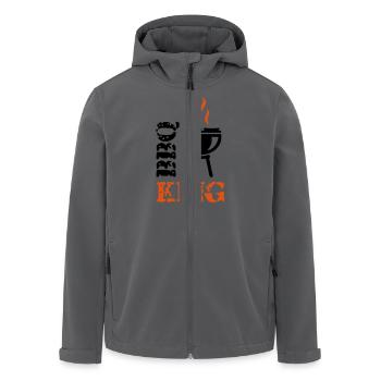 BBQ King - Recycelte Männer Softshell-Jacke von Stanley/Stella - Anthrazit - Vorne - AI Model Male 185 light (185cm)