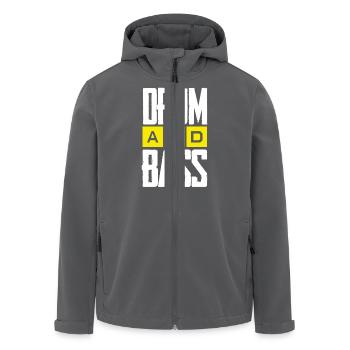 Drum&Bass 2k15 - Recycelte Männer Softshell-Jacke von Stanley/Stella - Anthrazit - Vorne - AI Model Male 185 light (185cm)