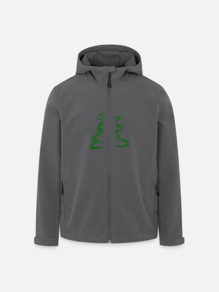 Christbaum - Recycelte Männer Softshell-Jacke von Stanley/Stella - Anthrazit