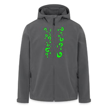Fragezeichen - Recycelte Männer Softshell-Jacke von Stanley/Stella - Anthrazit - Vorne - AI Model Male 185 light (185cm)