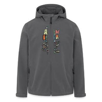 Augen - Recycelte Männer Softshell-Jacke von Stanley/Stella - Anthrazit - Vorne - AI Model Male 185 light (185cm)