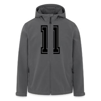 11 - Recycelte Männer Softshell-Jacke von Stanley/Stella - Anthrazit - Vorne - AI Model Male 185 light (185cm)