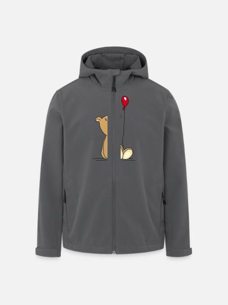 Teddybär Luftballon Kuscheltier Kinderspielzeug - Recycelte Männer Softshell-Jacke von Stanley/Stella - Anthrazit
