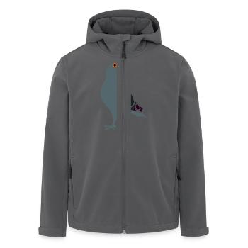 Graue Taube - Recycelte Männer Softshell-Jacke von Stanley/Stella - Anthrazit - Vorne - AI Model Male 185 light (185cm)