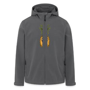 Ananas - Recycelte Männer Softshell-Jacke von Stanley/Stella - Anthrazit - Vorne - AI Model Male 185 light (185cm)
