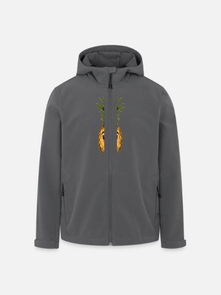 Ananas - Recycelte Männer Softshell-Jacke von Stanley/Stella - Anthrazit