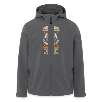 POLIER - Recycelte Männer Softshell-Jacke von Stanley/Stella - Anthrazit - Vorne - AI Model Male 185 light (185cm)