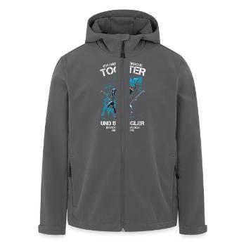 Ich habe eine hübsche Tochter und bin Angler - Recycelte Männer Softshell-Jacke von Stanley/Stella - Anthrazit - Vorne - AI Model Male 185 light (185cm)
