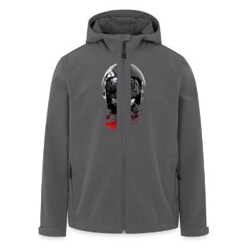 russische Pilot v6 von dk - Recycelte Männer Softshell-Jacke von Stanley/Stella - Anthrazit - Vorne - AI Model Male 185 light (185cm)