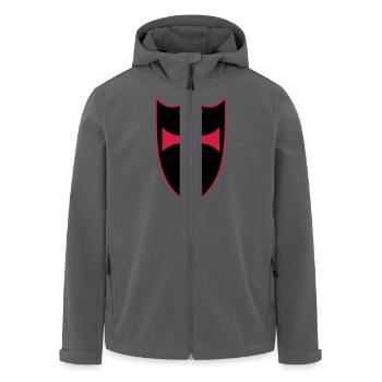 templar cross - Recycelte Männer Softshell-Jacke von Stanley/Stella - Anthrazit - Vorne - AI Model Male 185 light (185cm)