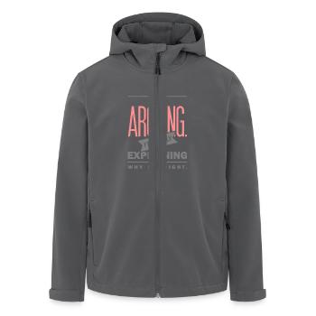 Spruch: I´m not arguing - Recycelte Männer Softshell-Jacke von Stanley/Stella - Anthrazit - Vorne - AI Model Male 185 light (185cm)