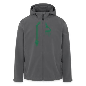 Dusche_d1 - Recycelte Männer Softshell-Jacke von Stanley/Stella - Anthrazit - Vorne - AI Model Male 185 light (185cm)
