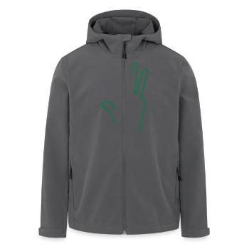 Hand Finger 4 - Recycelte Männer Softshell-Jacke von Stanley/Stella - Anthrazit - Vorne - AI Model Male 185 light (185cm)