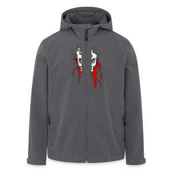 Basque skull - Recycelte Männer Softshell-Jacke von Stanley/Stella - Anthrazit - Vorne - AI Model Male 185 light (185cm)