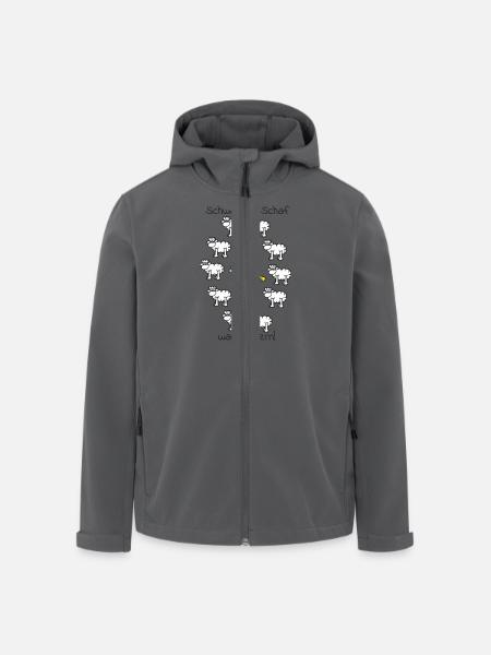 schwarzes Schaf war gestern - Recycelte Männer Softshell-Jacke von Stanley/Stella - Anthrazit