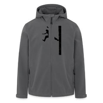 Parkour - Recycelte Männer Softshell-Jacke von Stanley/Stella - Anthrazit - Vorne - AI Model Male 185 light (185cm)