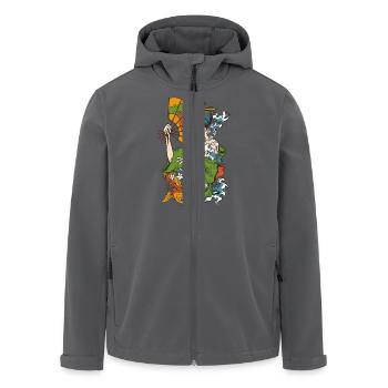 Geisha - Recycelte Männer Softshell-Jacke von Stanley/Stella - Anthrazit - Vorne - AI Model Male 185 light (185cm)