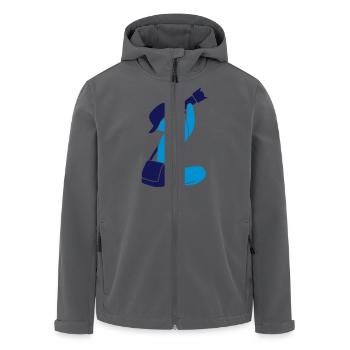 Fotograf mit Fotoapparat - Recycelte Männer Softshell-Jacke von Stanley/Stella - Anthrazit - Vorne - AI Model Male 185 light (185cm)