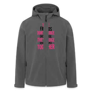 True Friends - Recycelte Männer Softshell-Jacke von Stanley/Stella - Anthrazit - Vorne - AI Model Male 185 light (185cm)