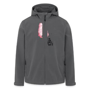 zuckerwatte süß Freundschaft Liebe Mädchen Kinder - Recycelte Männer Softshell-Jacke von Stanley/Stella - Anthrazit - Vorne - AI Model Male 185 light (185cm)