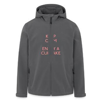 Keep Calm Cupcake - Recycelte Männer Softshell-Jacke von Stanley/Stella - Anthrazit - Vorne - AI Model Male 185 light (185cm)