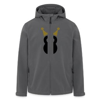 Kettlebell - Recycelte Männer Softshell-Jacke von Stanley/Stella - Anthrazit - Vorne - AI Model Male 185 light (185cm)