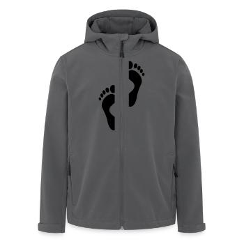 Fussabdruck Foot prints - Recycelte Männer Softshell-Jacke von Stanley/Stella - Anthrazit - Vorne - AI Model Male 185 light (185cm)