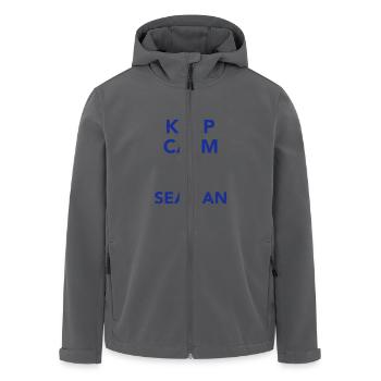 Seemann - Recycelte Männer Softshell-Jacke von Stanley/Stella - Anthrazit - Vorne - AI Model Male 185 light (185cm)