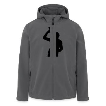 drinking boy - Recycelte Männer Softshell-Jacke von Stanley/Stella - Anthrazit - Vorne - AI Model Male 185 light (185cm)