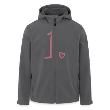 1. Geburtstag Kinder Mädchen 1 Jahr alt Niedliche Nummer 1 - Recycelte Männer Softshell-Jacke von Stanley/Stella - Anthrazit - Vorne - AI Model Male 185 light (185cm)